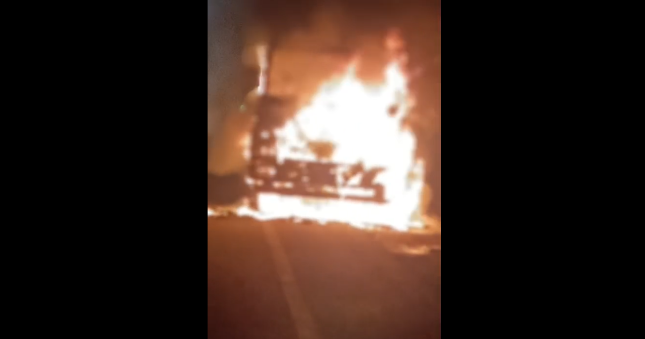 Wheat Container Fire Dhule
