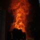 Massive fire in Hong Kong multistorey buildings with smoke and rescue operations in progress