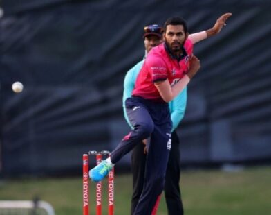 ICC officials announcing suspension of a US cricket player