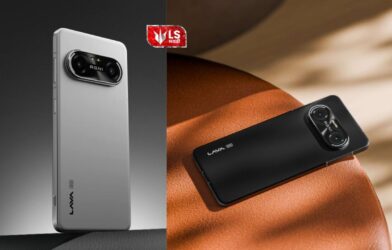 Lava Agni 4 smartphone showing dual-camera setup and sleek back panel design in silver and black colors