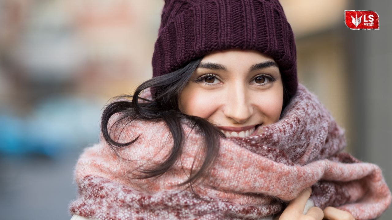 Person sleeping in winter while wearing ear caps, showing effects on health and comfort