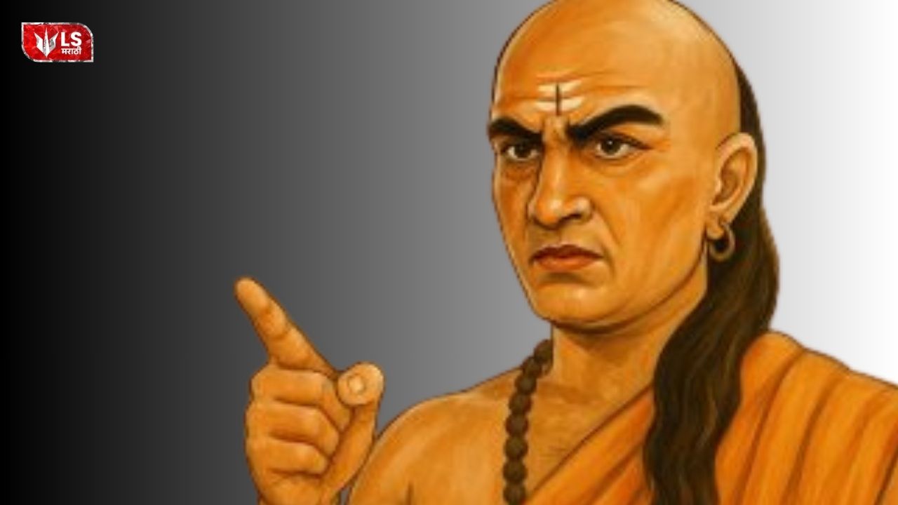 Illustration of Acharya Chanakya pointing his finger, representing Chanakya Niti success advice