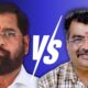 Graphic showing two political leaders facing each other with a “VS” symbol in the center, representing a political clash or rivalry