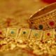 Beautiful gold jewellery displayed in a showroom representing the latest price updates