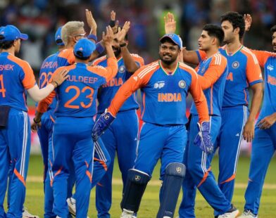 Rohit Sharma and Virat Kohli preparing to take the field for the ODI series after the Test matches