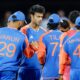 Indian cricket captain standing with teammates, representing Team India squad announcement for the ODI series against South Africa