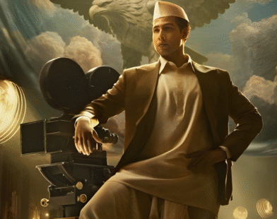 First poster of the V Shantaram biopic showcasing the legendary filmmaker’s life and cinematic journey