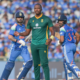 India and South Africa players during the series-deciding cricket match with the series levelled 1-1