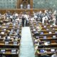 Lok Sabha members protesting as Jai Ram Jai Bill gets passed, Speaker shows anger