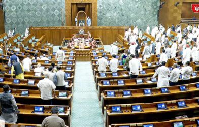 Indian Parliament building during the winter session as the opposition prepares to raise the SIR issue aggressively