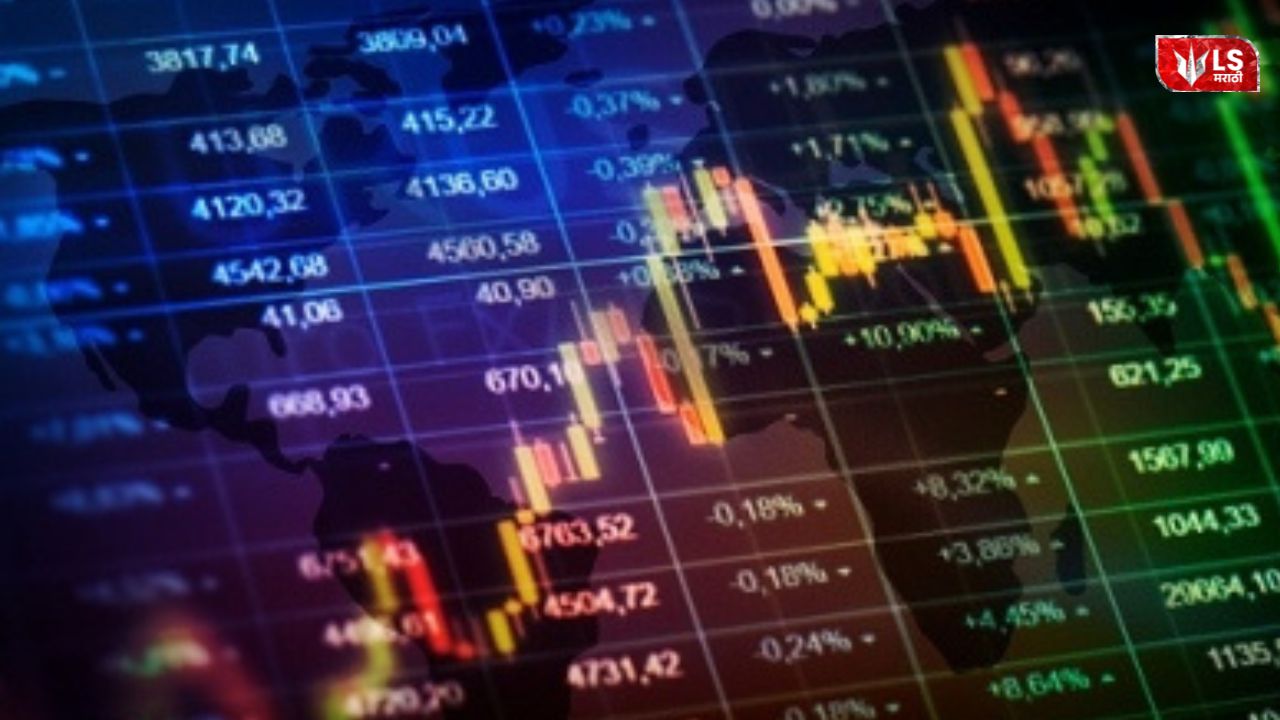 Indian stock market trading screen showing Sensex falling by 150 points and Nifty slipping below 25800 amid market volatility