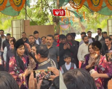 Luxury cars parked outside Tanya Mittal’s house highlighting her massive wealth