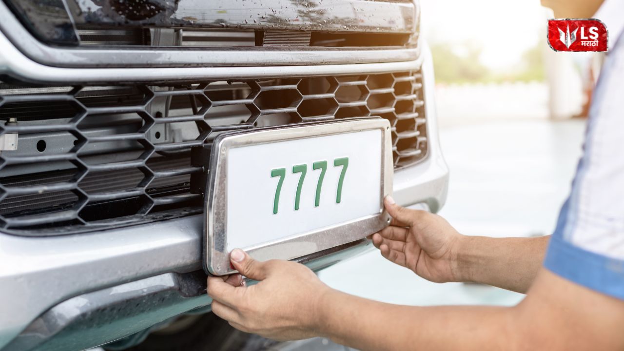 HSRP number plate installed on vehicle as per traffic rules