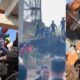 Thailand Crane Falls on Train