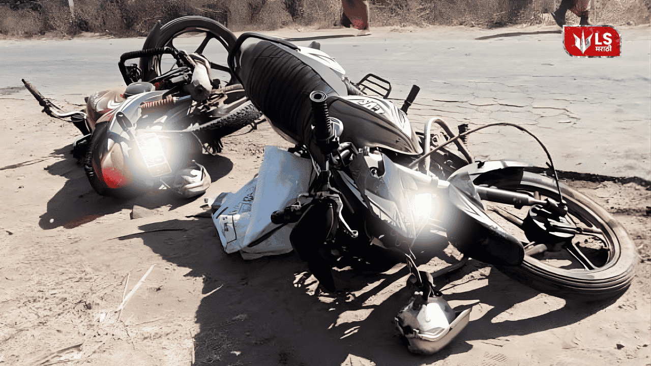 Head-on collision between two-wheelers