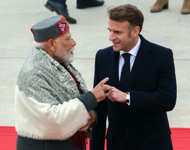 PM Modi Emmanuel Macron