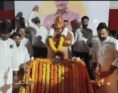 Ajit Pawar statue