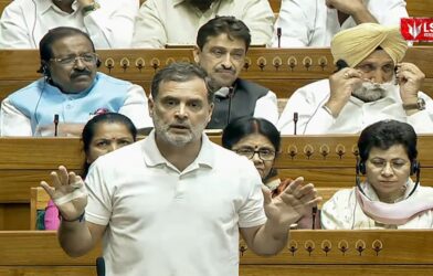 राहुल गांधींच्या भाषणावरुन लोकसभेत मोठा गदारोळ; विरोधी पक्षनेते म्हणाले...