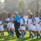 PM Modi football with children