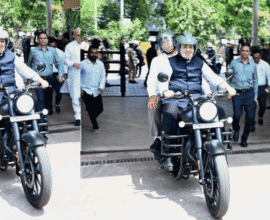 Devendra Fadnavis bike entry
